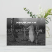 Halloween party-uitnodiging kaart (Staand voorkant)