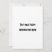 Halloween party-uitnodiging kaart (Achterkant)