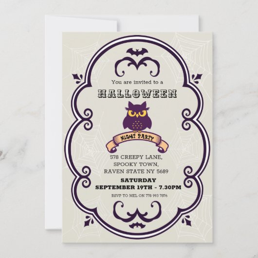  Halloween Party-uitnodiging Kaart (Voorkant)