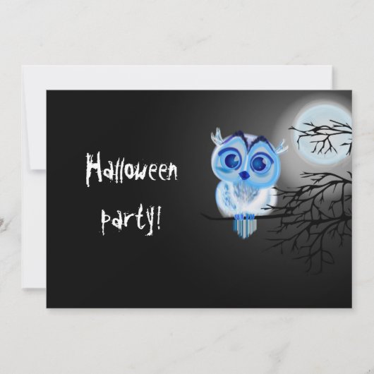 Halloween party-uitnodiging kaart (Voorkant)
