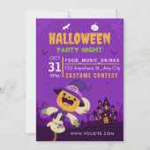  Halloween Party Uitnodiging, Kostuumfeest Kaart (Voorkant)