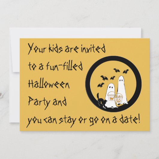 Halloween Party Uitnodiging Ouders hebben date avo (Voorkant)