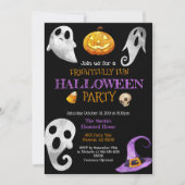 Halloween Party Uitnodiging pompoen Geesten Schede (Voorkant)