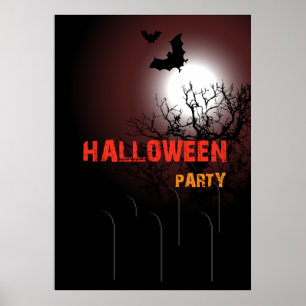 Halloween party-uitnodiging poster