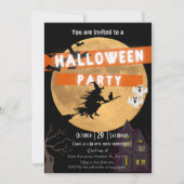 Halloween party-uitnodiging save the date (Voorkant)
