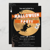 Halloween party-uitnodiging save the date (Voorkant / Achterkant)