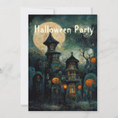 Halloween Party | Uitnodiging tot het uitzenden va (Voorkant)