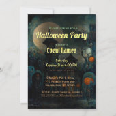 Halloween Party | Uitnodiging tot het uitzenden va (Achterkant)