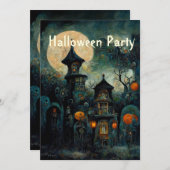Halloween Party | Uitnodiging tot het uitzenden va (Voorkant / Achterkant)