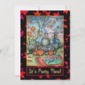 Halloween Party Uitnodigingen Little Witch Party (Voorkant)