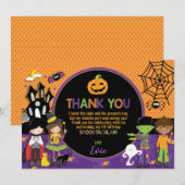Halloween Party Verjaardagsfeest Dankjewel Card Kaart (Voorkant / Achterkant)