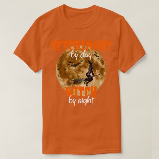 Halloween Party Veterinary Witch T-shirt (Design voorkant)