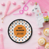 Halloween Party Voeg Tekst Naam Kinder Cake Papieren Bordje (Feest)