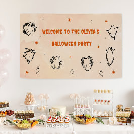 Halloween Party Volwassen Gotische Schedel Banner