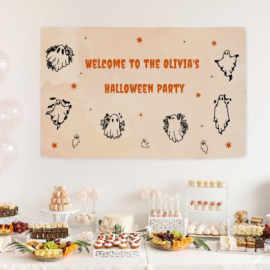 Halloween Party Volwassen  Gotische Schedel Banner