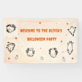 Halloween Party Volwassen  Gotische Schedel Banner (Horizontaal)