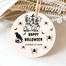Halloween Party Volwassen  Gotische Schedel Bedankjes Labels