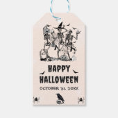 Halloween Party Volwassen  Gotische Schedel Cadeaulabel (Voorkant)