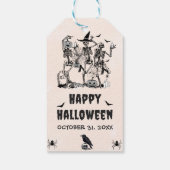 Halloween Party Volwassen  Gotische Schedel Cadeaulabel (Achterkant)