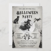 Halloween Party Volwassen  Gotische Schedel Kaart (Voorkant)