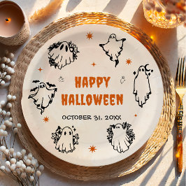 Halloween Party Volwassen Gotische Schedel Papieren Bordje