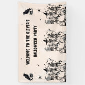 Halloween Party Volwassen  Gotische Schedel Spandoek (Verticaal)