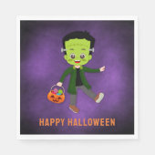 Halloween Party voor Kids Frankenstein Papier Servet (Voorkant)