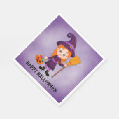 Halloween Party voor Kids Witch Paper Servet (Hoek)
