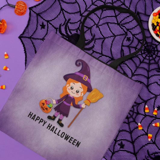 Halloween Party voor Kids Witch Tote Bag