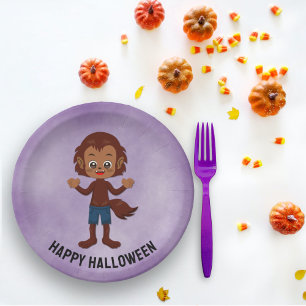 Halloween Party voor Kinderen Weerwolf Papier Bord