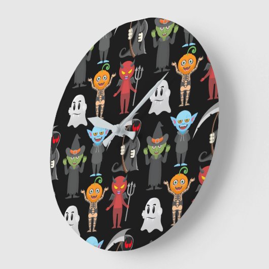 Halloween Party wandklok (Hoek)