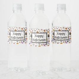 Halloween Party Waterfles Etiket