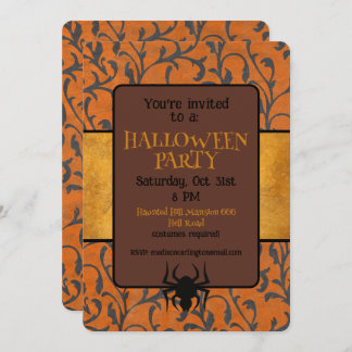 Halloween Party Whimsical Pattern Kaart