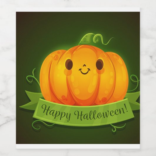 Halloween Party Wijn Etiket (Enkel label)