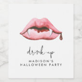 Halloween Party Wijn Etiket (Enkel label)