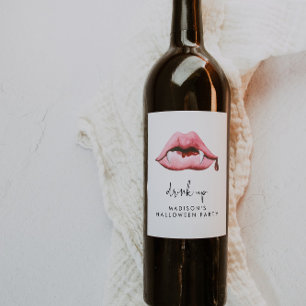 Halloween Party Wijn Etiket