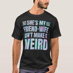 Halloween Party Ze is mijn vriend-vrouw Schattige T-shirt