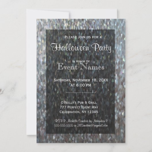 Halloween Party | Zwarte kat en pompoen Kaart (Voorkant)