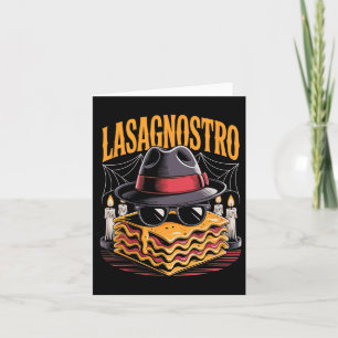 Halloween Pasta Meme Mafia Parodie Grappige Lasagn Kaart