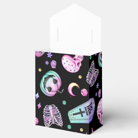 Halloween pastel gothic apothecary and graveyard bedankdoosjes (Geopend)