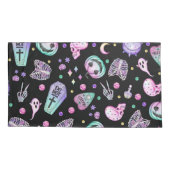 Halloween pastel gothic apothecary and graveyard kussensloop (Achterkant-Links)