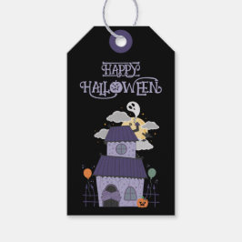 Halloween Pastel Gothic Haunted House Party Cadeaulabel