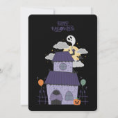Halloween Pastel Gothic Haunted House Party Kaart (Achterkant)