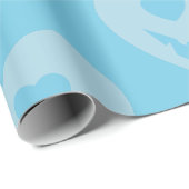 Halloween Pastel gothic valentijn Creepy Heart Blu Cadeaupapier (Rol Hoek)