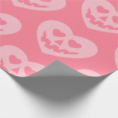 Halloween Pastel gothic valentijn Creepy Heart Pin Cadeaupapier (Hoek)