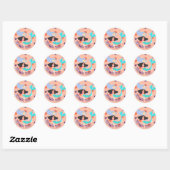 Halloween Pastel Mermaid Vampire Ronde Sticker (Vel)