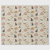 Halloween Pastel Pumpkins Cadeaupapier (Vlak)