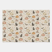 Halloween Pastel Pumpkins Inpakpapier Vel (Voorkant)