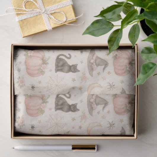 Halloween Pastel Pumpkins Tissuepapier (Geschenk)