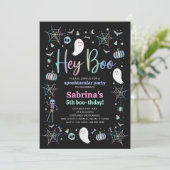 Halloween Pastel Schattige Ghost Spooktacular Verj Kaart (Staand voorkant)